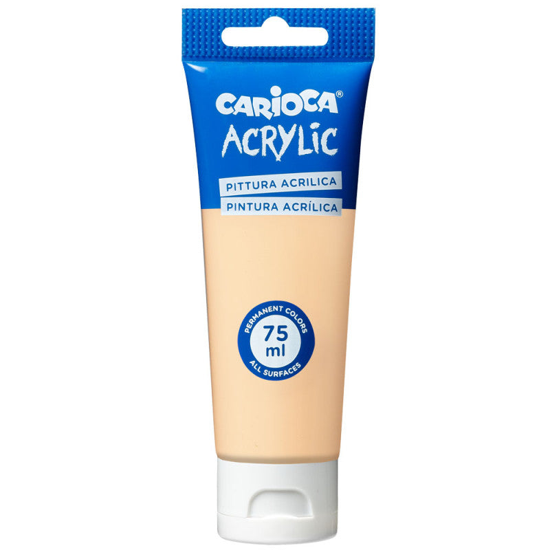 Peinture Acrylique Rose Saumon CARIOCA Tube 75ml Tunisie - Couleur Douce Beaux-Arts - PIGMA