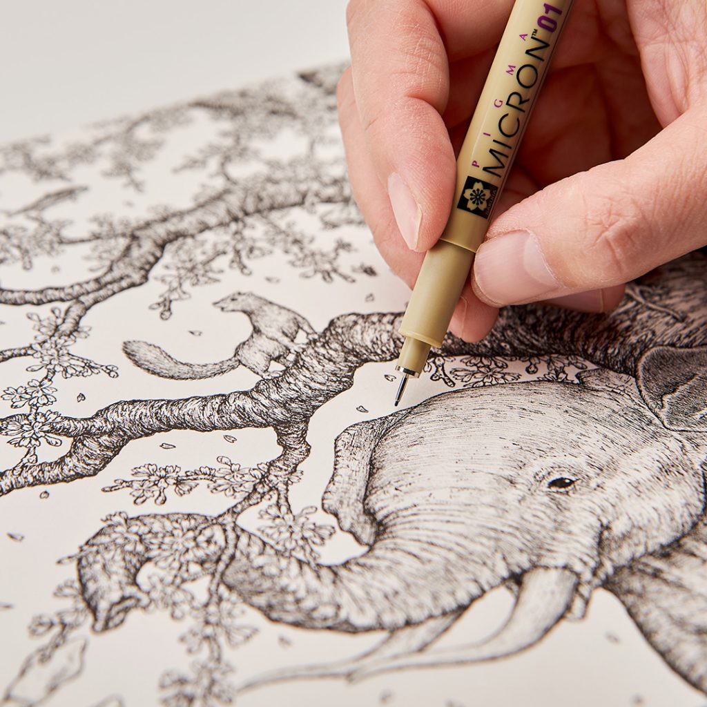 Feutre Pigma Micron Fine liner noir - Sakura