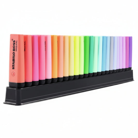 Set bureau de 23 surligneurs Boss Original Arty Stabilo