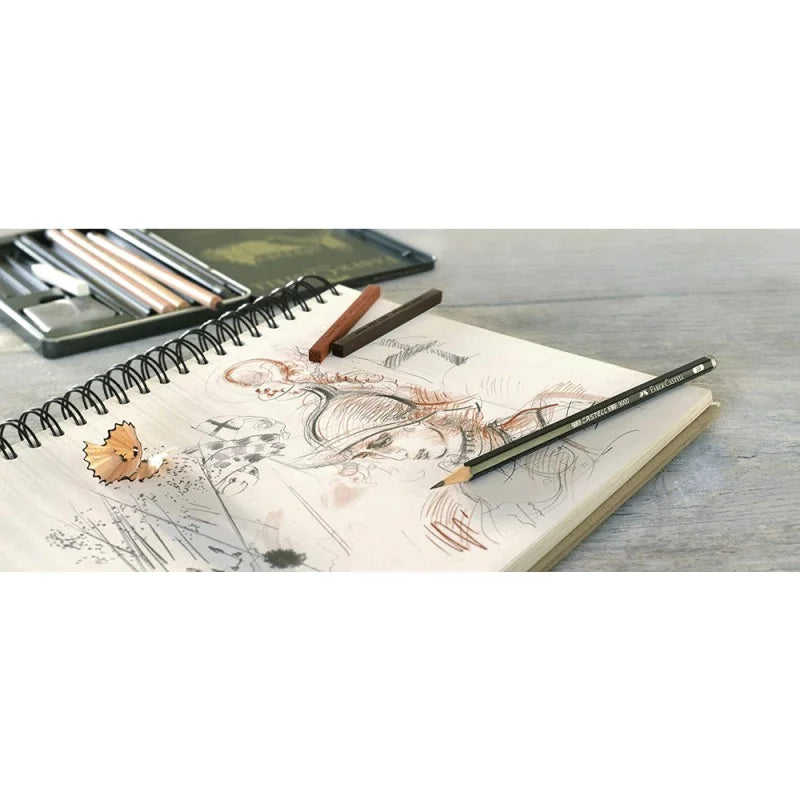 Faber-Castell Set Pitt Monochrome - 12 Pièces Dessin Artistique