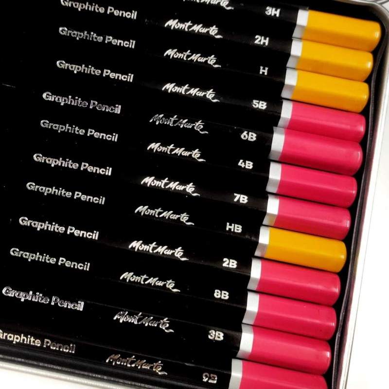 Coffret de 12 crayons graphite Mont Marte