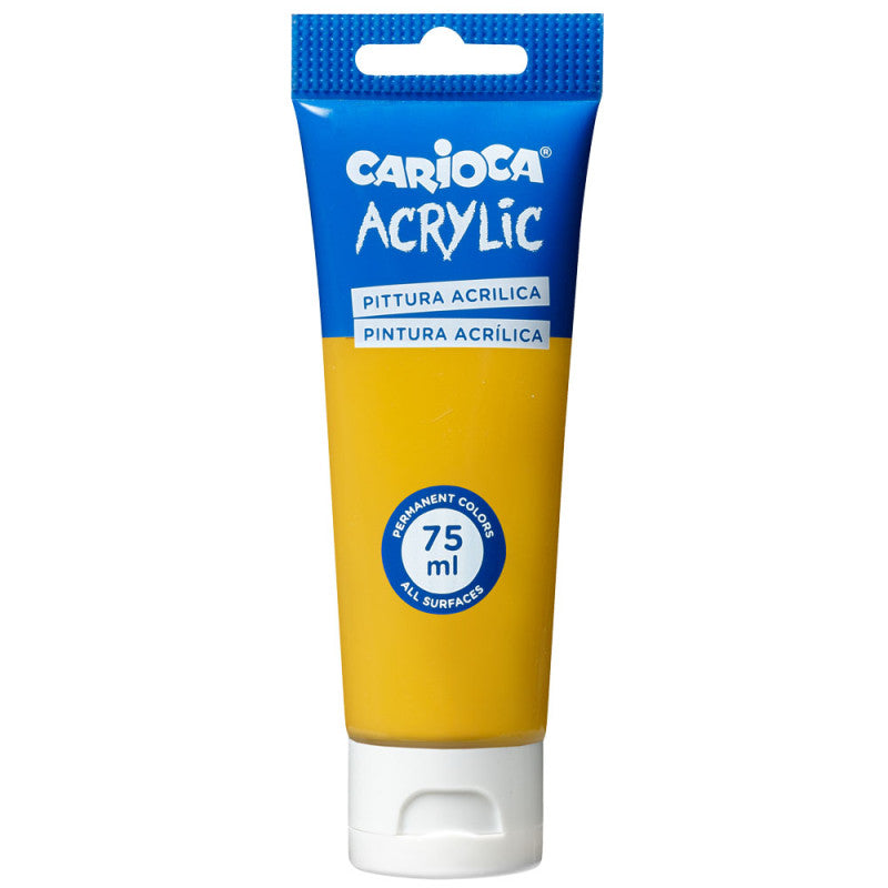 Peinture Acrylique Sienne CARIOCA Tube 75ml Tunisie - Couleur Terre Beaux-Arts - PIGMA