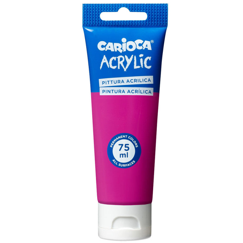 Peinture Acrylique Magenta CARIOCA Tube 75ml Tunisie - Couleur Vive Beaux-Arts - PIGMA