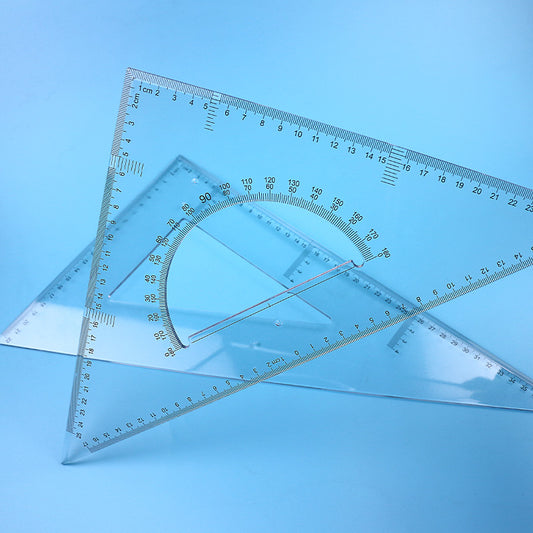 Set 2 Équerres 35cm – Angles 45° & 60° pour Dessin Technique