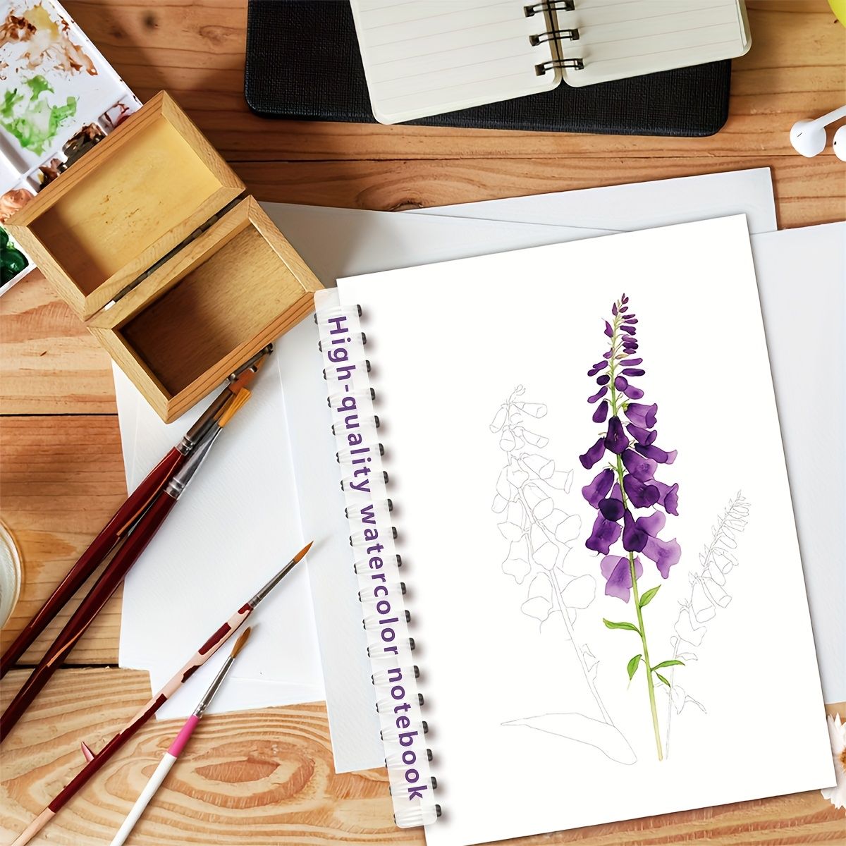 Carnet de croquis aquarelle A5 spirale