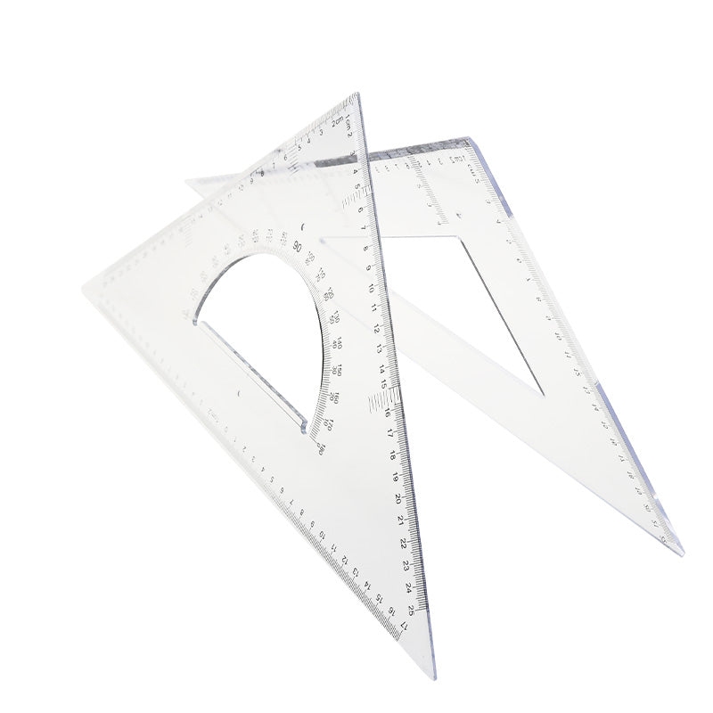Set 2 Équerres 35cm – Angles 45° & 60° pour Dessin Technique
