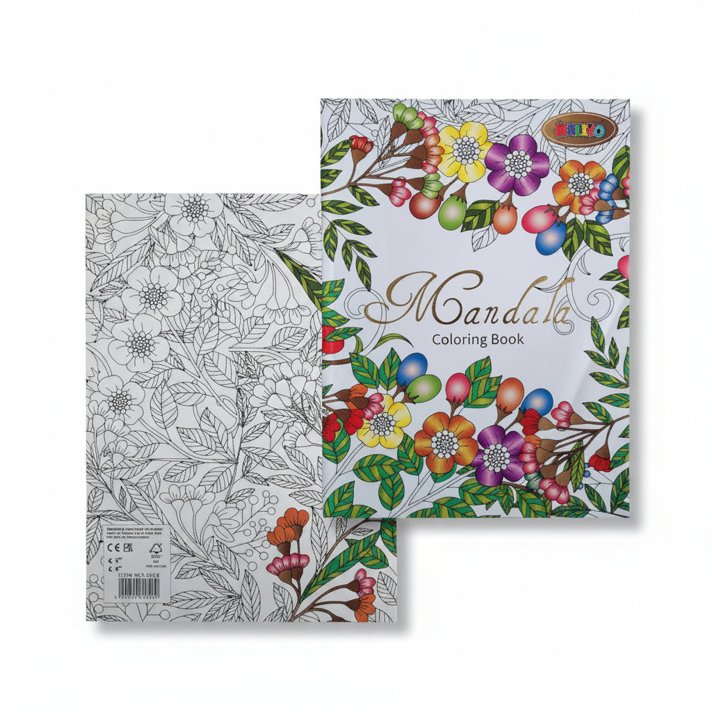 Carnet de 40 Pages de coloriage — Mandalas & Animaux A4 - Kalino - PIGMA