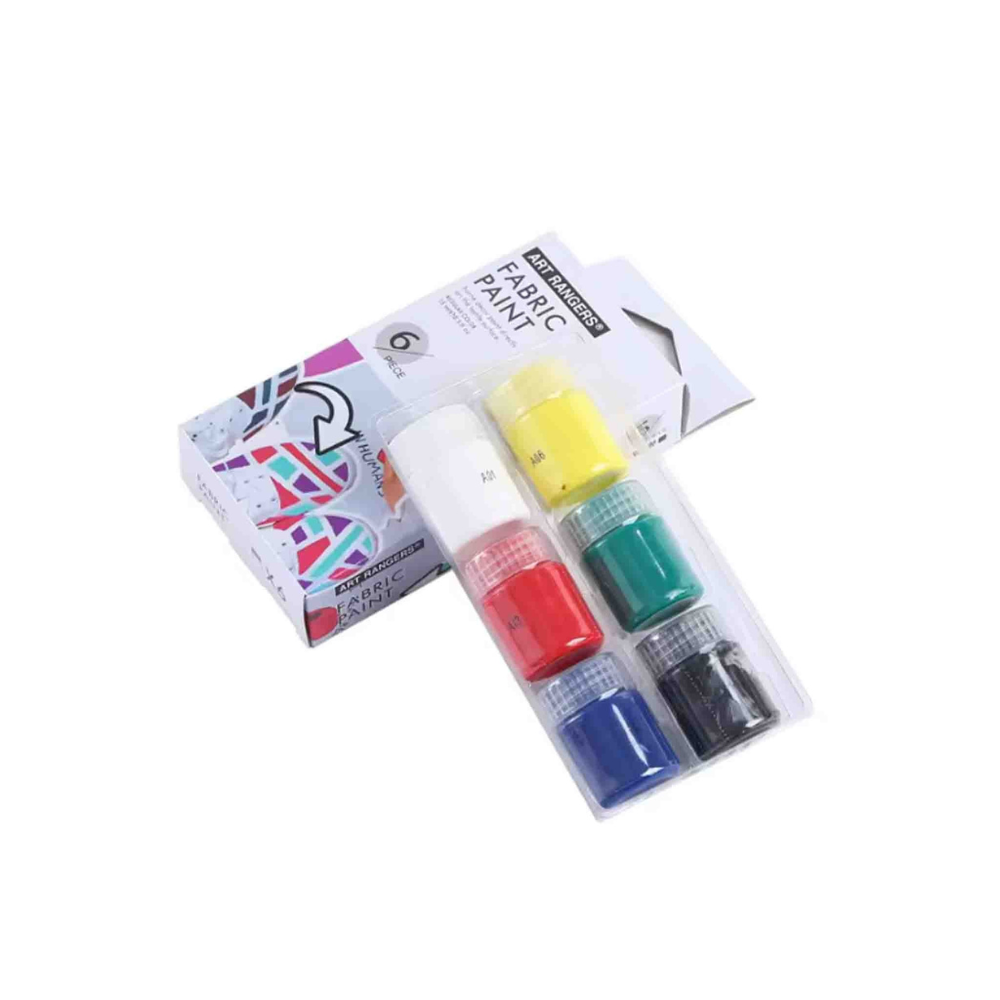 Peinture Tissu Art Ranger – 6 Couleurs Assorties 22ml