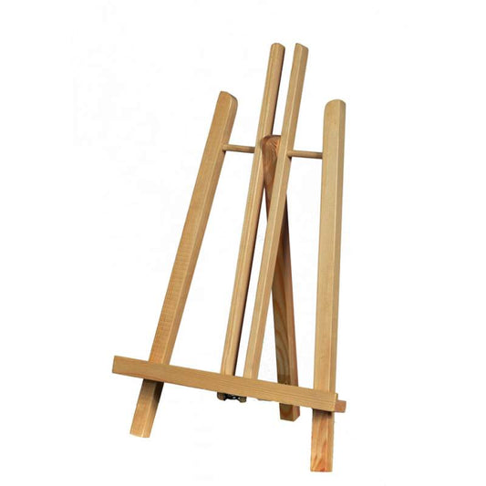 Chevalet de Table en Bois Rouge - Taille 40cm