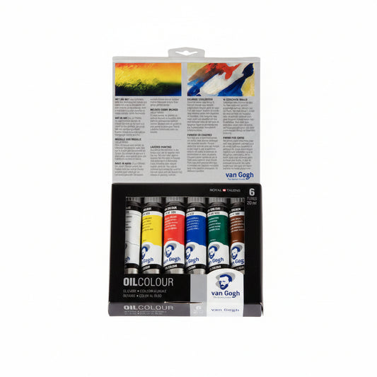 Set Peinture à l'Huile Van Gogh – 6 Couleurs en Tubes de 20ml