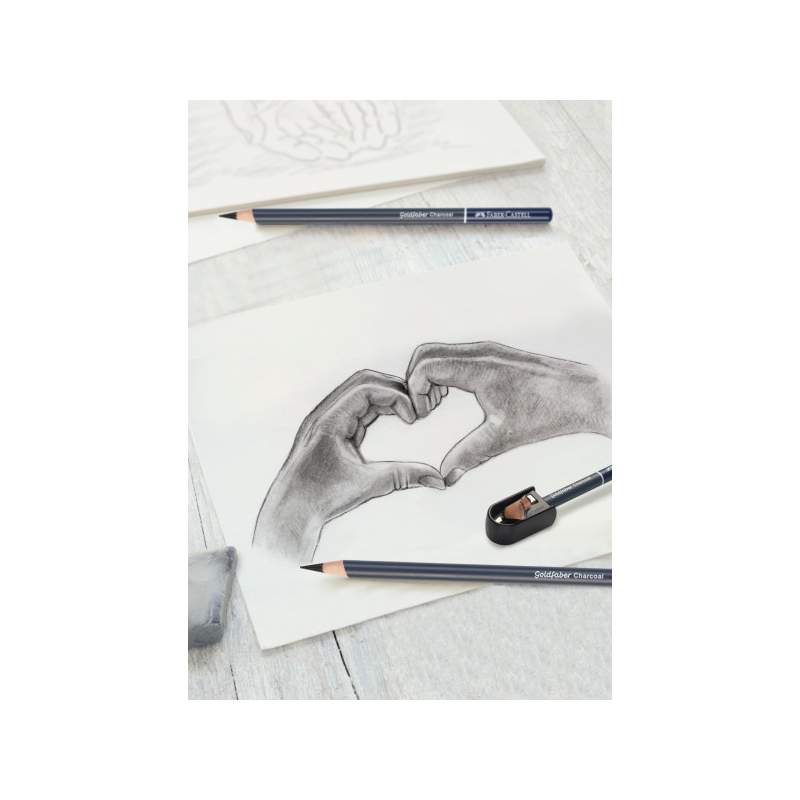 Set d'Esquisse Fusain Faber-Castell Goldfaber - Kit Complet Dessin