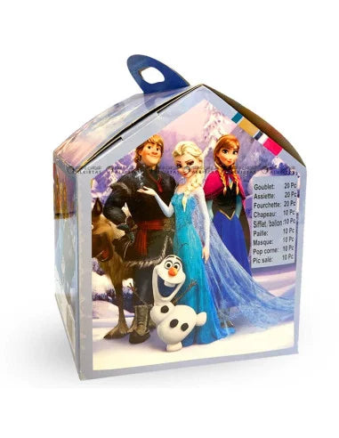 Kit Anniversaire Thème La Reine des Neiges Frozen 120 Pièces - Décoration Fête Enfant Tunisie - PIGMA