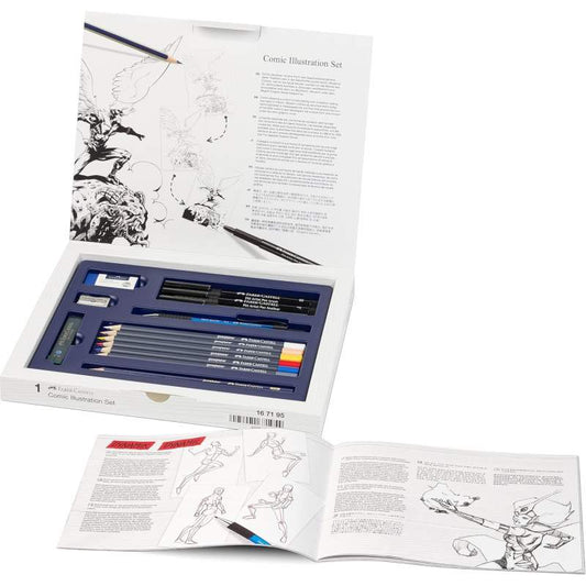 Coffret Faber-Castell Comic Illustration – Set Complet pour Dessin BD & Manga