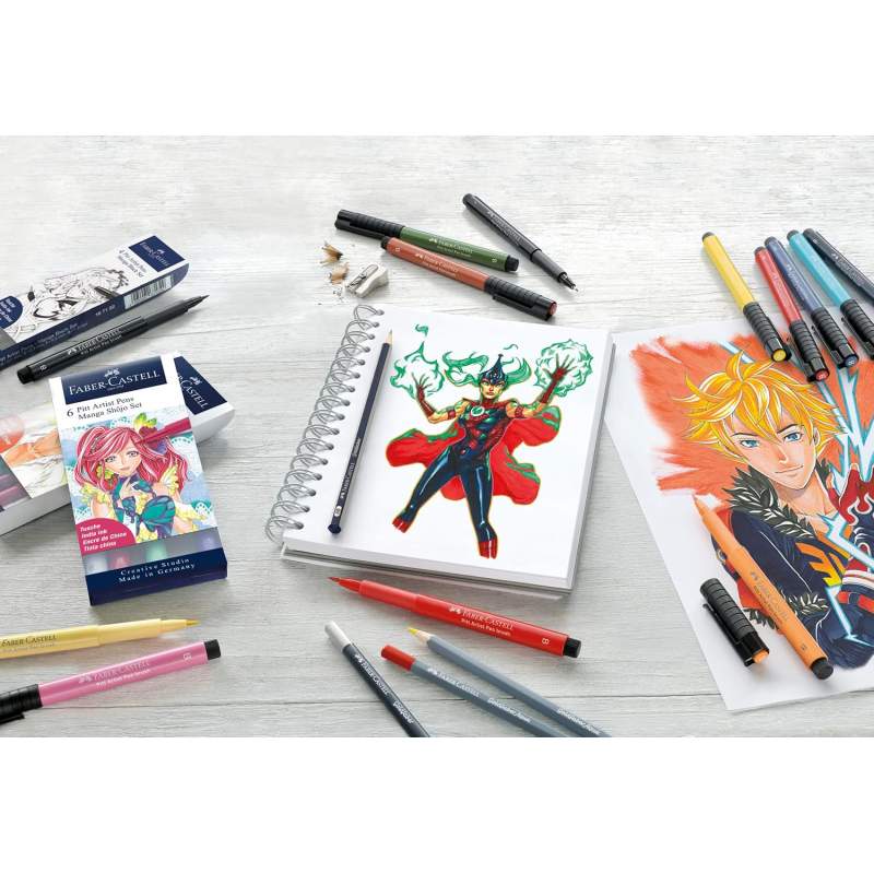 Coffret Faber-Castell Comic Illustration – Set Complet pour Dessin BD & Manga