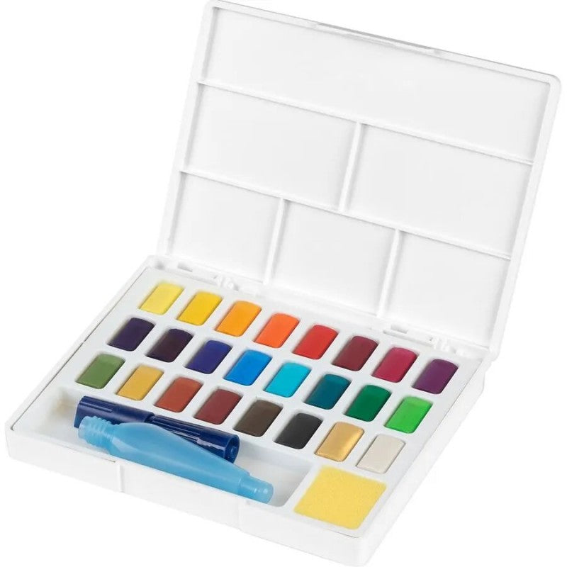 Aquarelles en godets, boîte de 24 Faber Castell