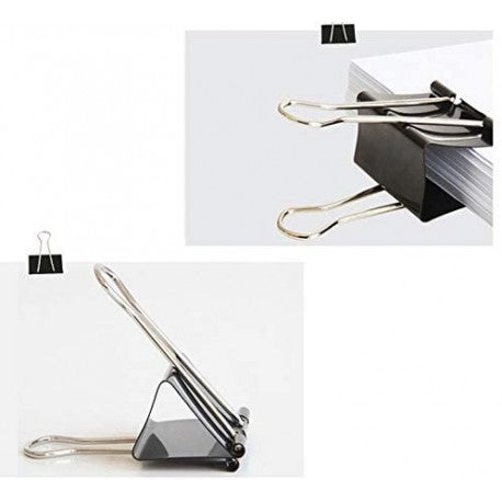 Pince Métallique Noire 41mm – Binder Clips pour Papiers & Documents