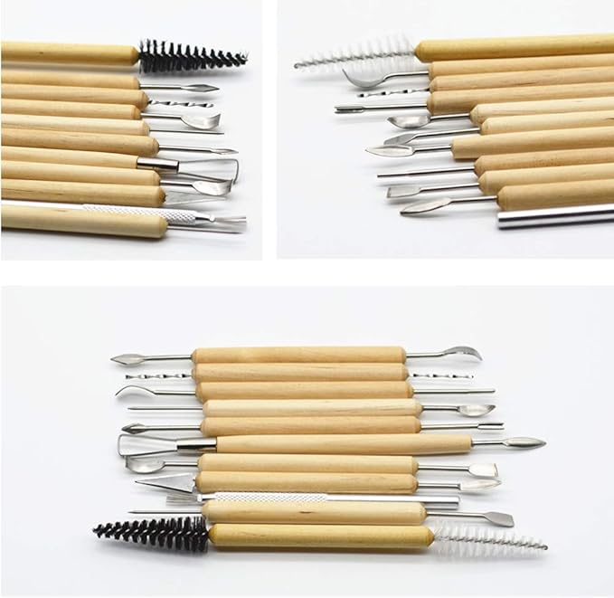 Set de 11 Outils pour Argile Pottery Clay – Kit Modelage & Sculpture