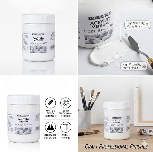Pâte Relief 3D Art Ranger 500ml – Texture & Effets Multi-Supports