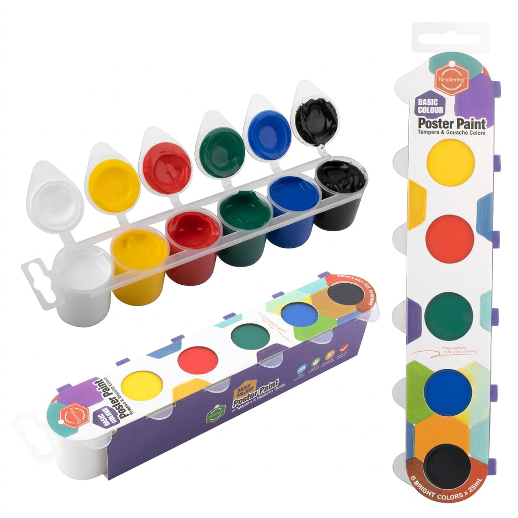 Coffret de Peinture Acrylique Keep Smiling pour Enfants – Pots de 25 ml