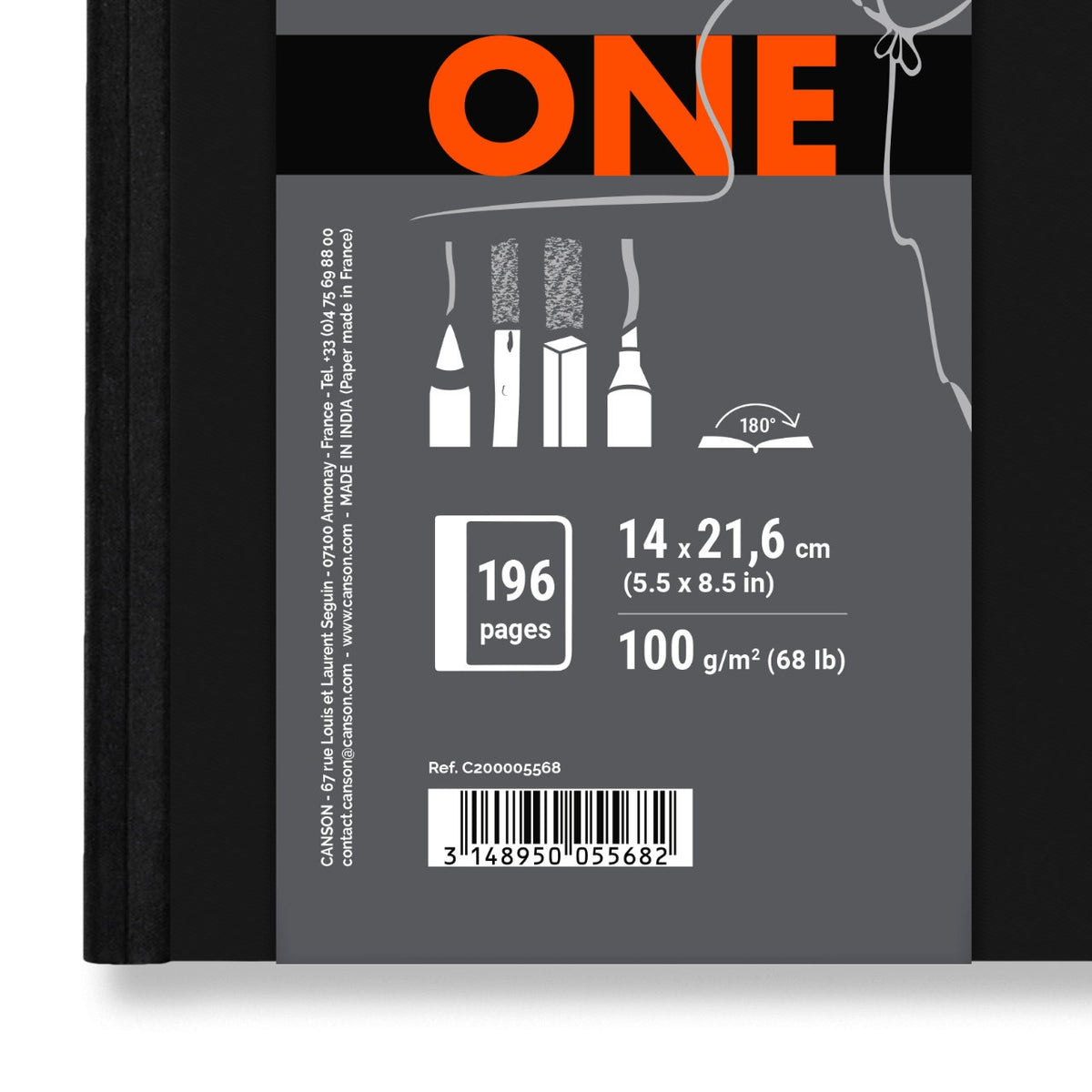 Carnet de croquis Canson ArtBook ONE 14 × 21,6 cm – 98 feuilles