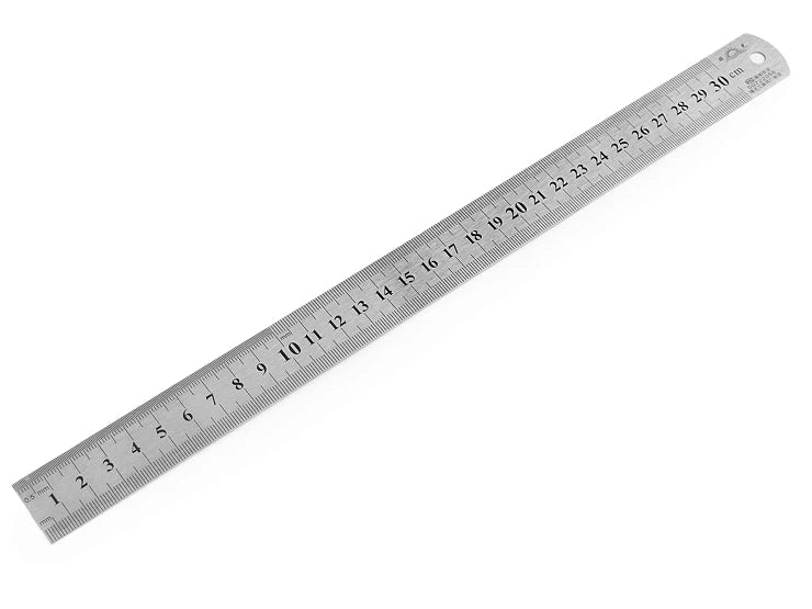 Règle Métallique 30cm Double Face – Précision Dessin & Technique