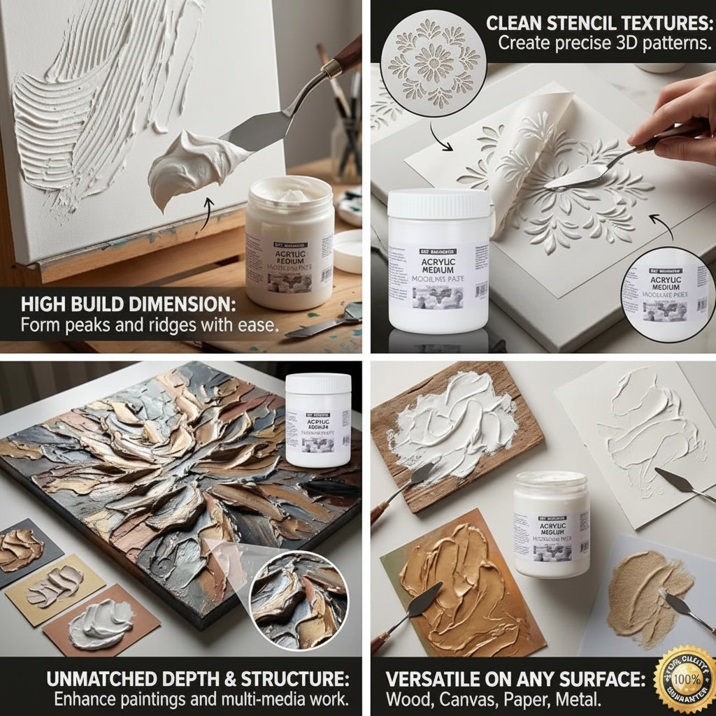 Pâte Relief 3D Art Ranger 500ml – Texture & Effets Multi-Supports