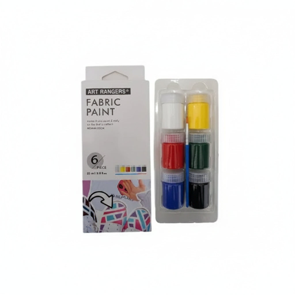Peinture Tissu Art Ranger – 6 Couleurs Assorties 22ml