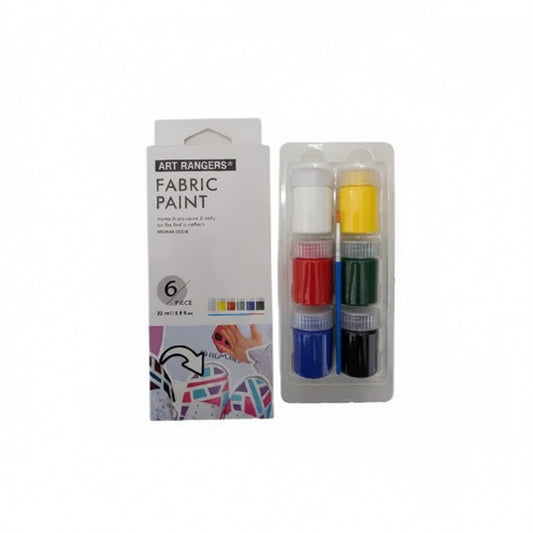 Peinture Tissu Art Ranger – 6 Couleurs Assorties 22ml