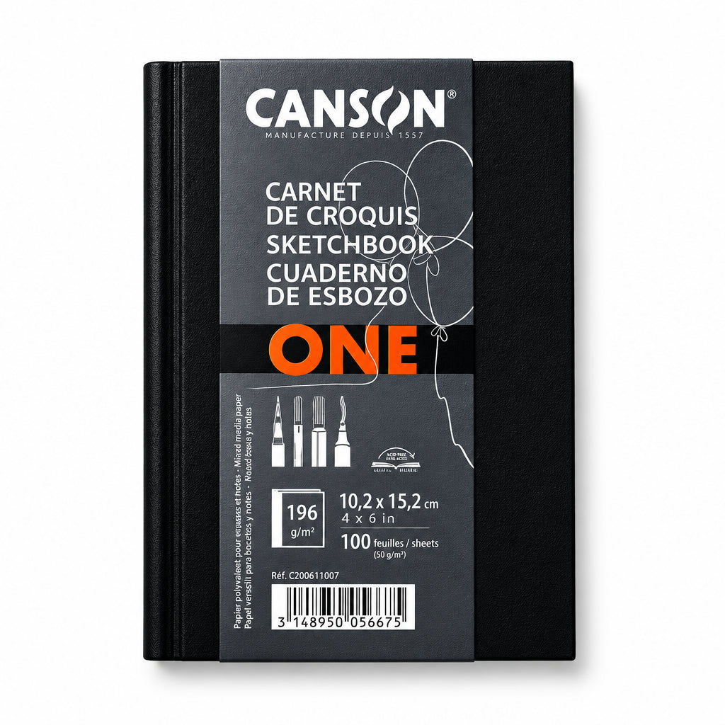 Carnet de croquis Canson Art Book One – 10,2 × 15,2 cm, 196 pages