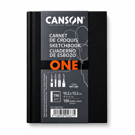 Carnet de croquis Canson Art Book One – 10,2 × 15,2 cm, 196 pages