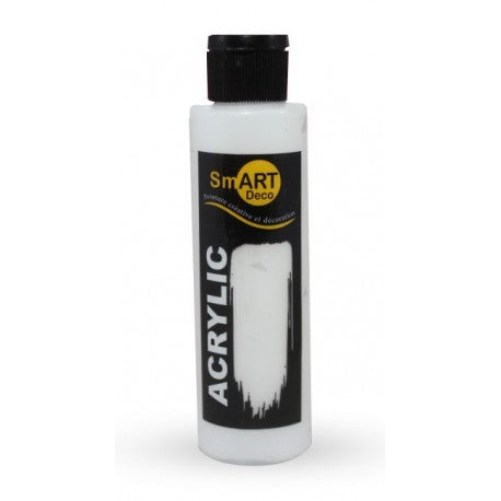 Peinture Acrylique Blanc 130ml Smart Deco Tunisie - Décoration Multi-Supports