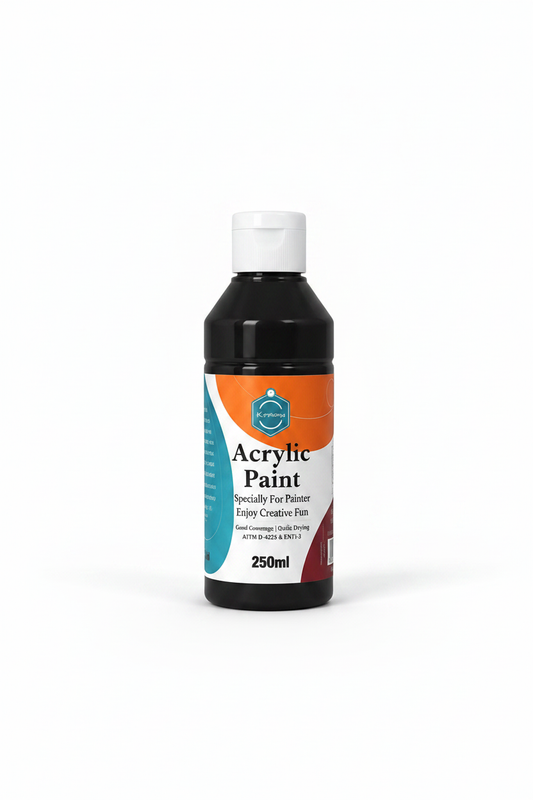 Peinture Acrylique Noire KeepSmiling 250ml