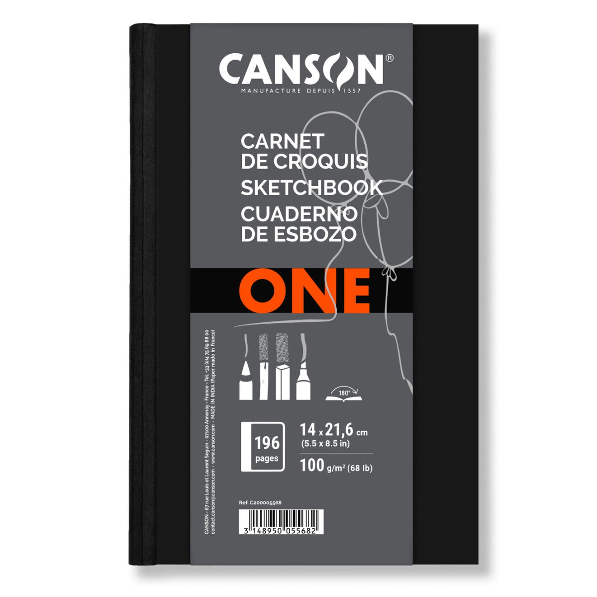 Carnet de croquis Canson ArtBook ONE 14 × 21,6 cm – 98 feuilles