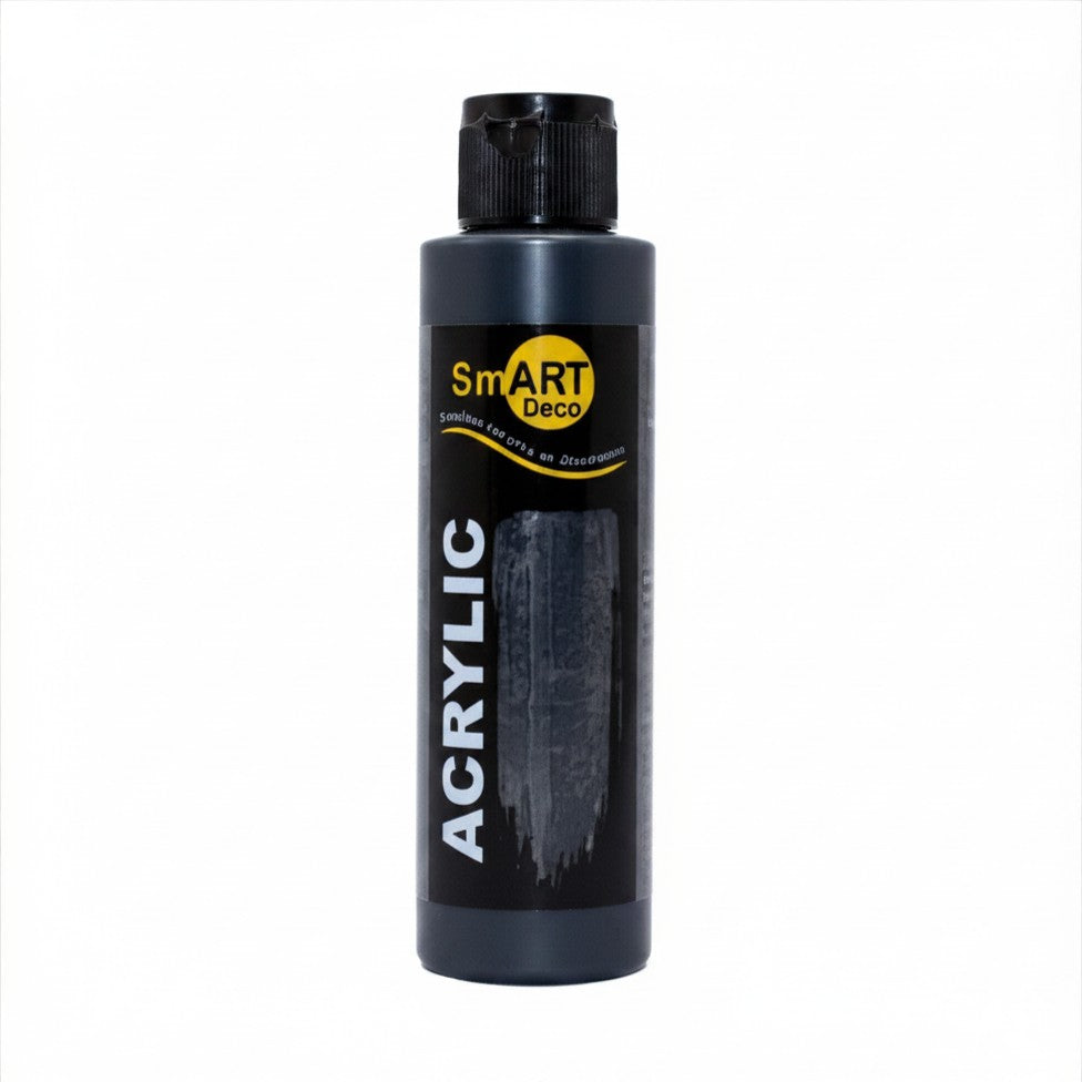 Peinture Acrylique Noir 130ml Smart Deco