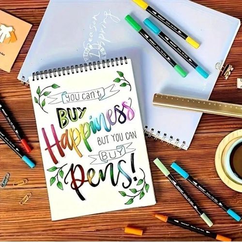 Coffret de 24 Feutres Aquarelle Double Pointe – Fine et Brush