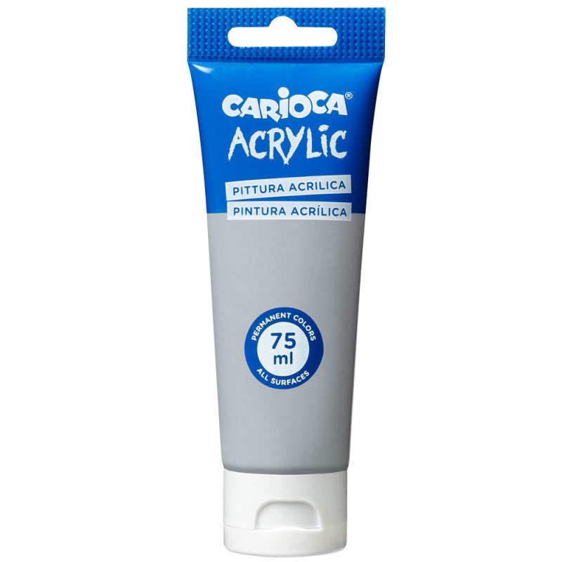 Peinture Acrylique Argent CARIOCA Tube 75ml Tunisie - Couleur Métallique Beaux-Arts - PIGMA