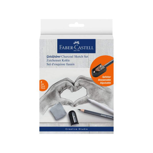 Set d'Esquisse Fusain Faber-Castell Goldfaber - Kit Complet Dessin