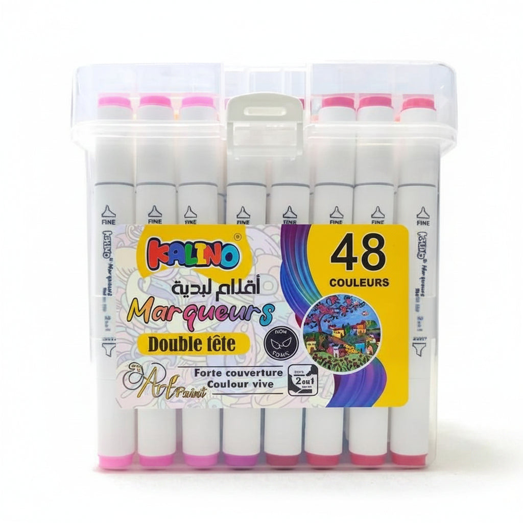 Box de 48 Marqueurs Alcool double pointe Art Markers - Kalino
