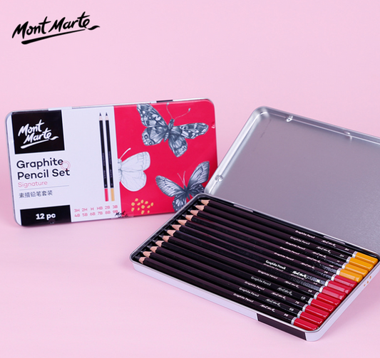Coffret de 12 crayons graphite Mont Marte