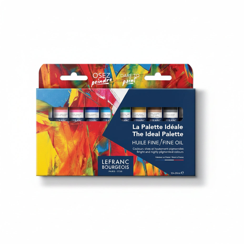 Lot de 10 Tubes Peinture à l'Huile 20ml – Lefranc Bourgeois Fine