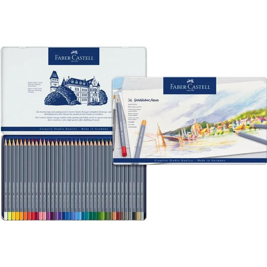 Crayon Goldfaber Aquarelle boîte métal de 36 pièces