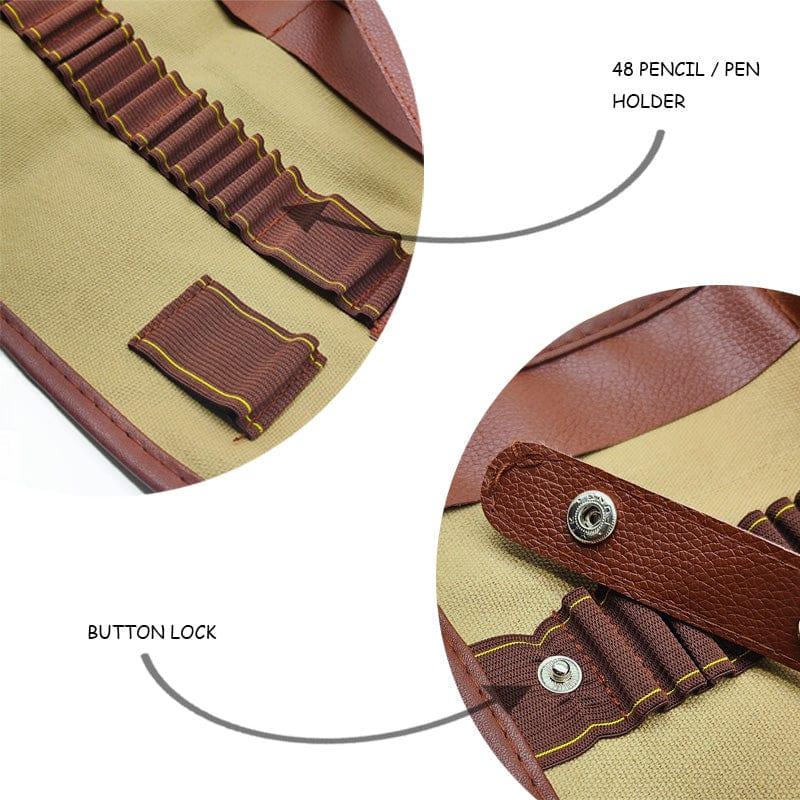 Étui à crayons en toile à 48 emplacements - Organiseur portable - PIGMA