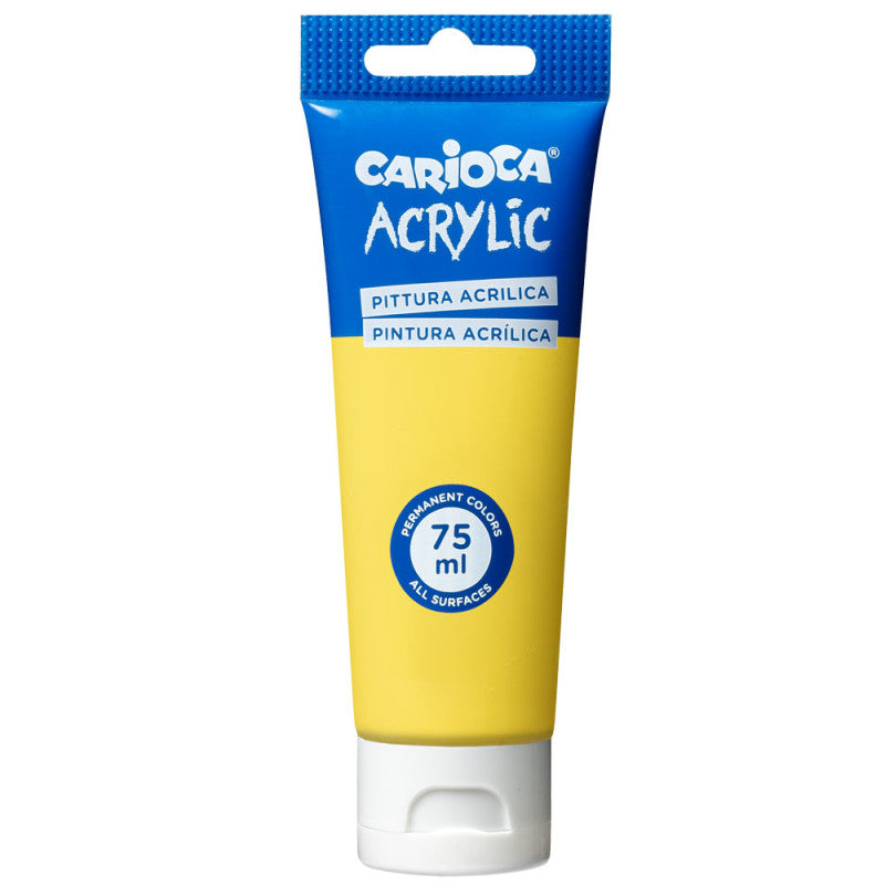 Peinture Acrylique Jaune Primaire CARIOCA Tube 75ml Tunisie - Couleur Primaire Beaux-Arts - PIGMA