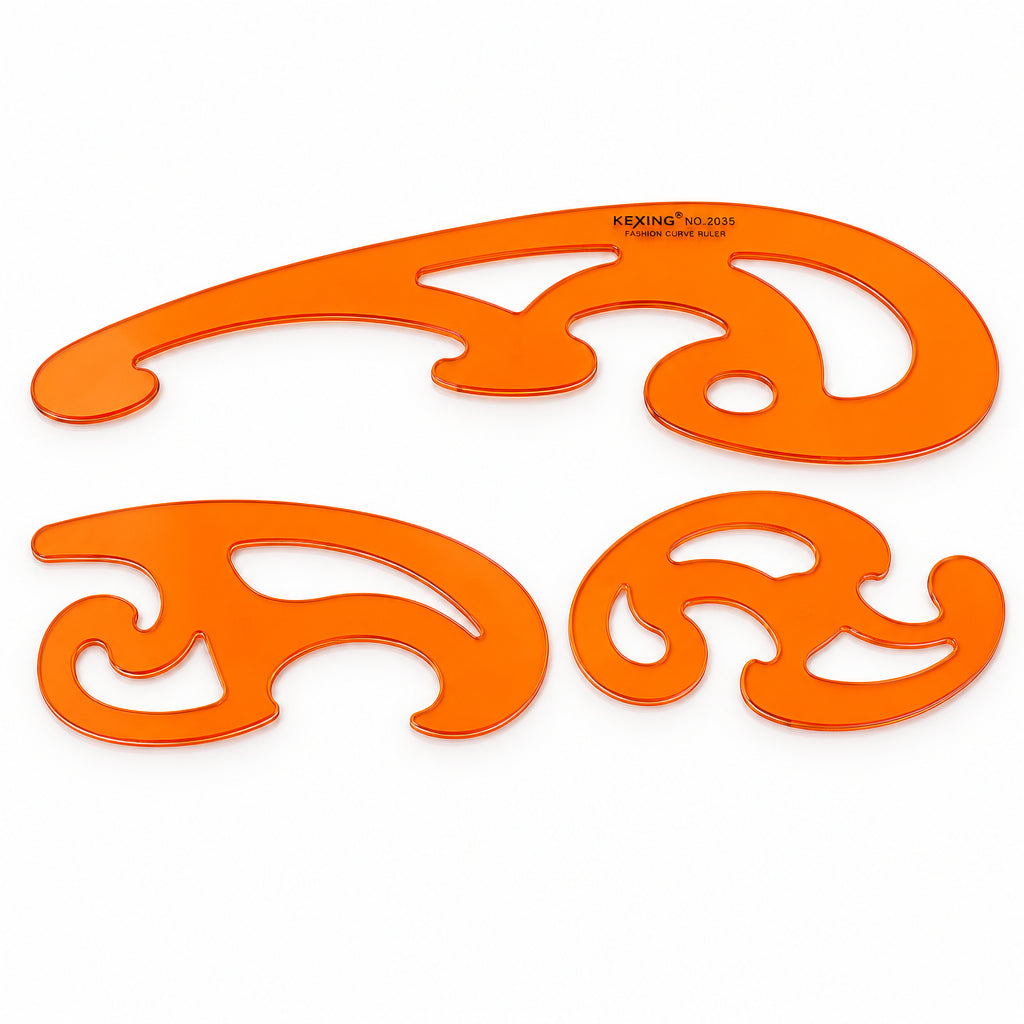 Lot de 3 Règles Pistolet de Couture – Traçage des Courbes
