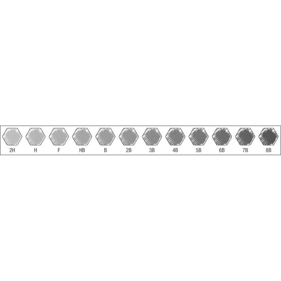 Crayons Graphite Castell 9000 - Set Art de 12 Crayons Professionnels