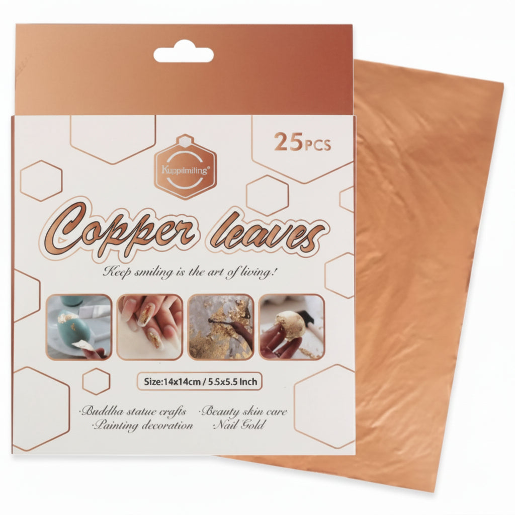 Set de 25 Feuilles cuivre - Keep Smiling - PIGMA