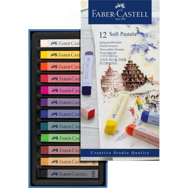 Boites De 12 Pastels Tendres Créative Studio Faber Castell
