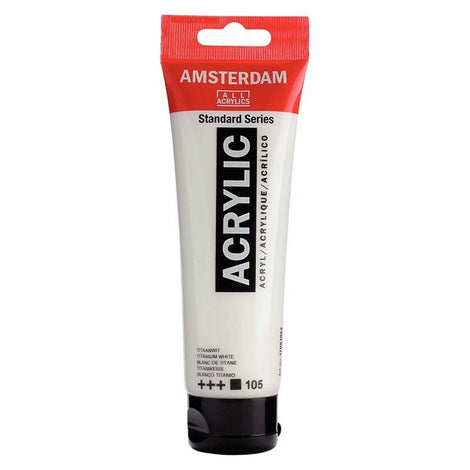 Peinture Acrylique Amsterdam 120ml - Blanc de Titane 105