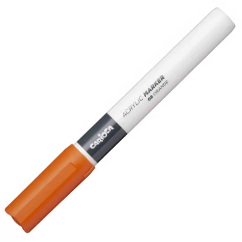 Marqueur Acrylique 2mm Orange CARIOCA Tunisie - Pointe Fine Multi-Supports - PIGMA