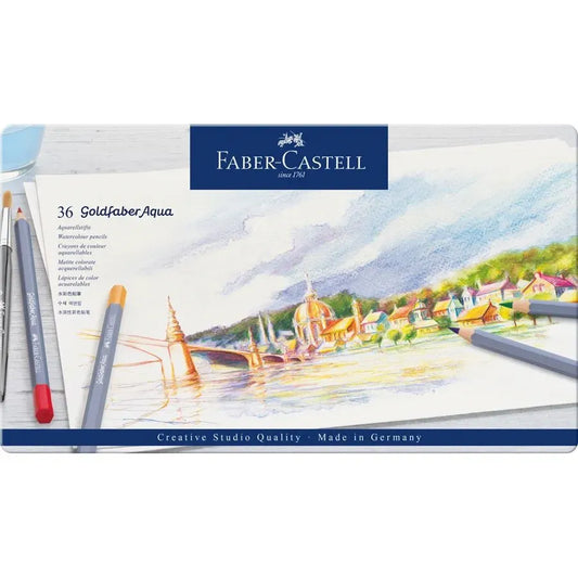Crayon Goldfaber Aquarelle boîte métal de 36 pièces